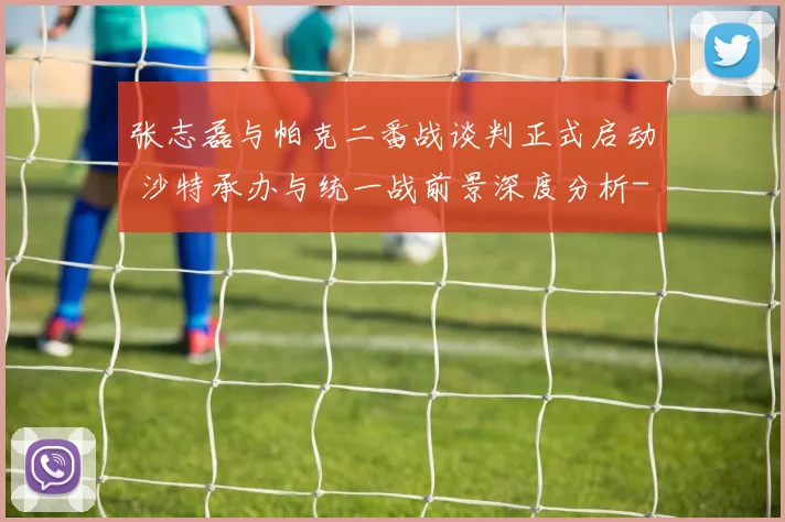 张志磊与帕克二番战谈判正式启动 沙特承办与统一战前景深度分析